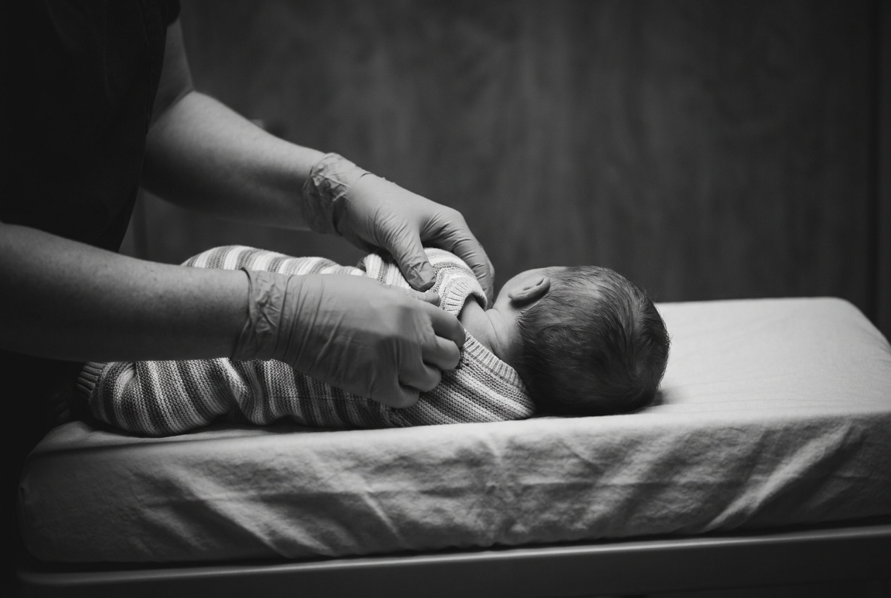 Infant chiropractic examination